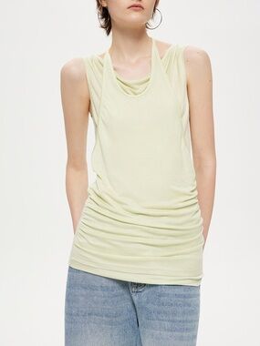 RURE Multiway Sleeveless Light Sage Halter-Style Tank Top